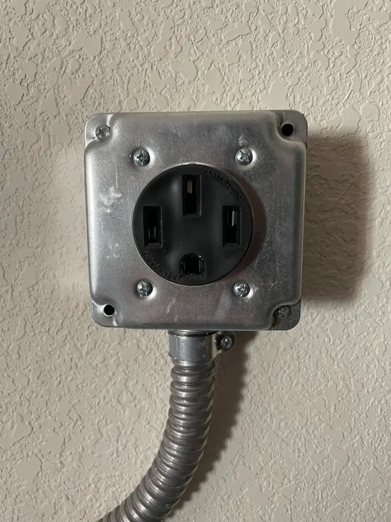 NEMA 14-50 outlet installed for Smart Home Electrical in Point